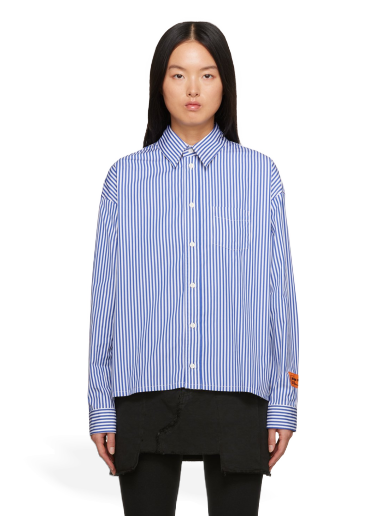 Paita HERON PRESTON Striped Shirt Sininen | HWGE005F23FAB0014632