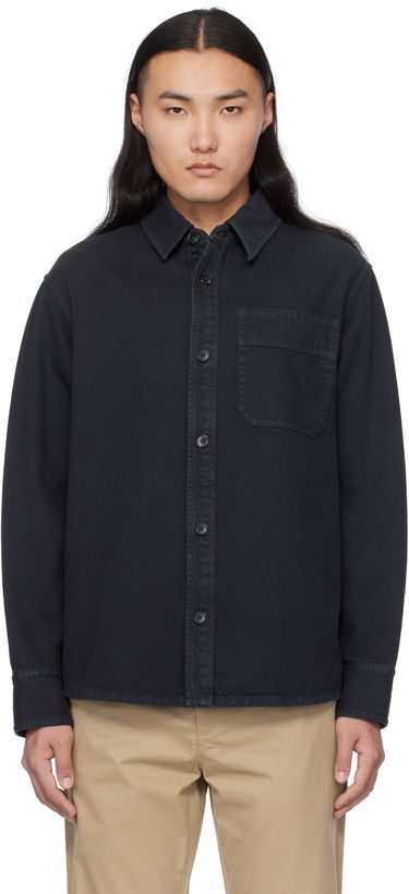 Paita A.P.C. Chest Pocket Overshirt Tummansininen | COGZV-H02918, 0