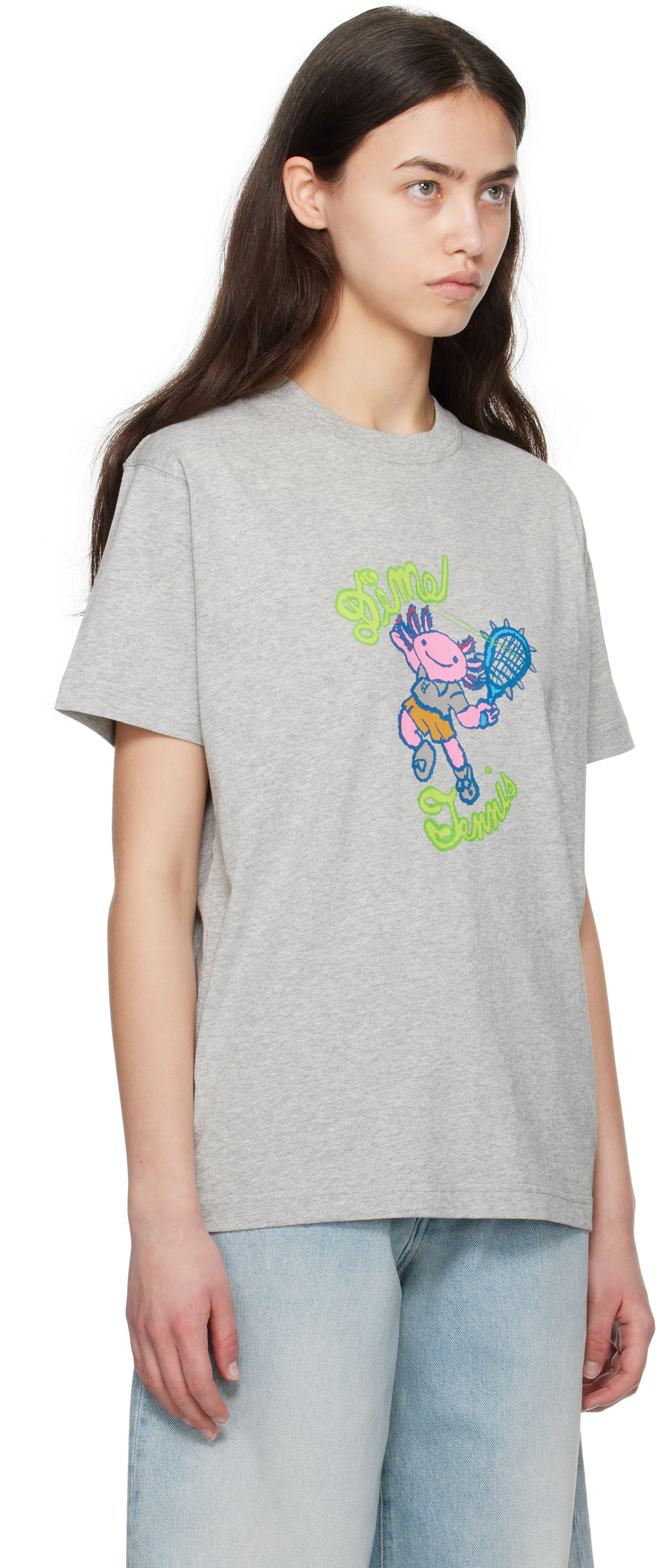 T-paita Dime Dime Axolotl Graphic T-Shirt Harmaa | DIME2SP2551GRY, 1