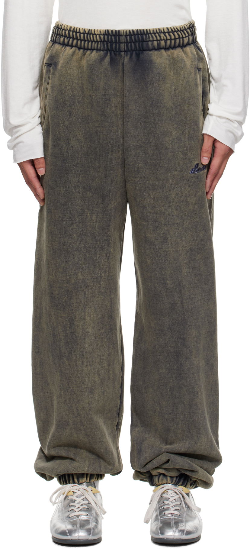 Verryttelyhousut We11done We11done Teddy ID Jogger Sweatpants Vihreä | WD-TA2-25-708-U-CH