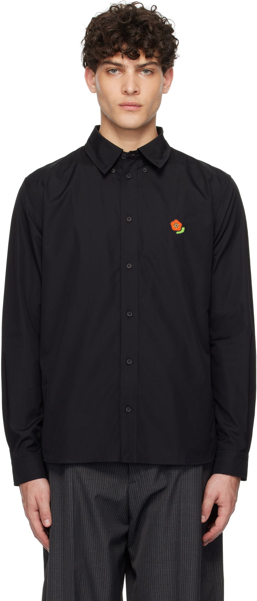 Paita KENZO Kenzo Paris Pop Casual Shirt Musta | FF55CH4109LI
