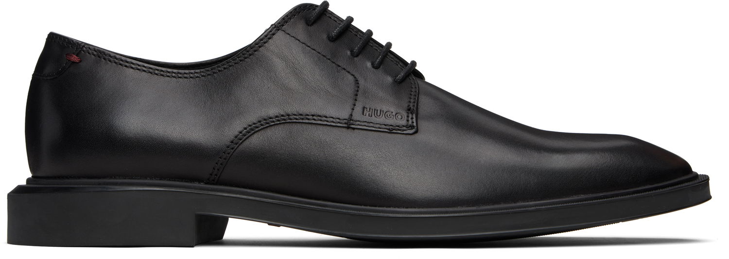 Tennarit ja kengät BOSS Rubber-Sole Leather Derbys Musta | 50529049, 0