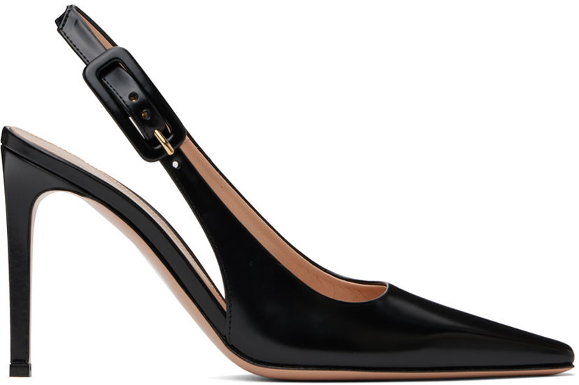 Tennarit ja kengät Gianvito Rossi Tokio Leather Slingback Heels Musta | G95441-95RIC-TOK