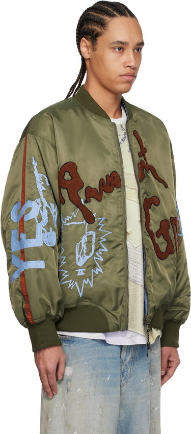 Bomber-takki Perks And Mini Perks and Mini Martine Syms Edition 'Present Goo' Reversible Jacket Vihreä | 39197, 1