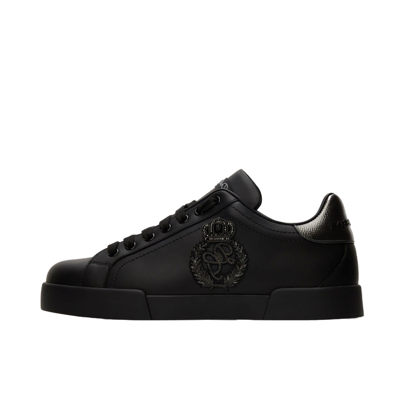 Tennarit ja kengät Dolce & Gabbana Black Portofino Sneakers Musta | CS1761AH164