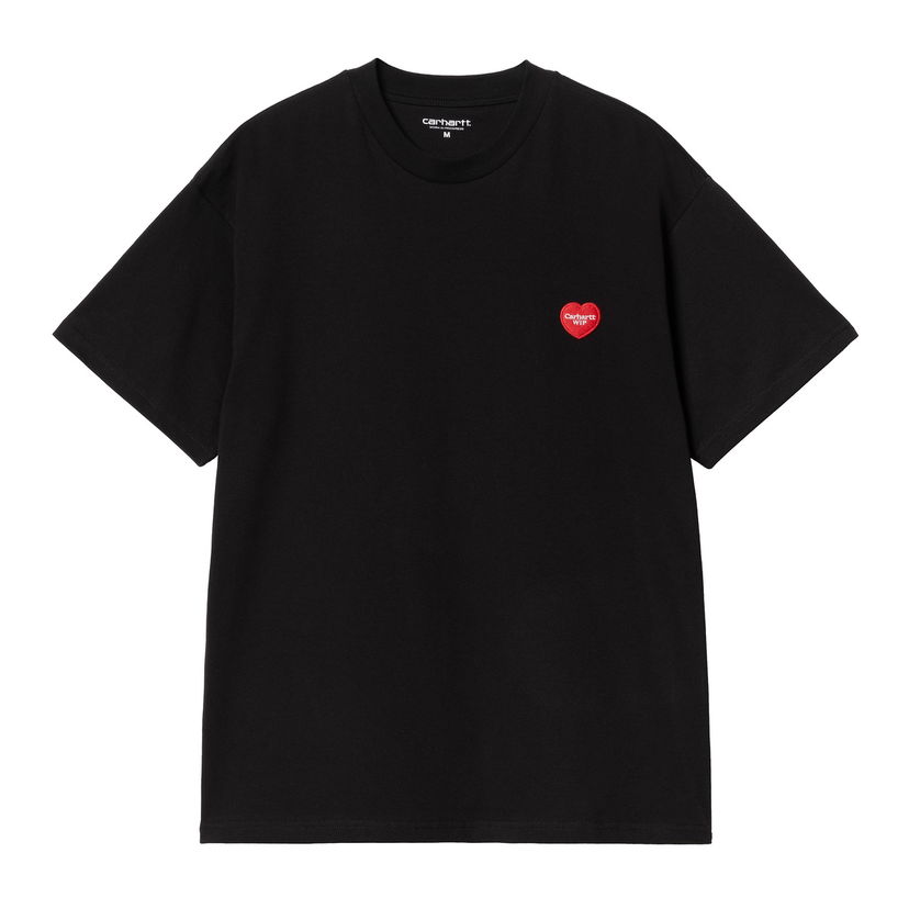 T-paita Carhartt WIP Short Sleeve Heart II Hartt T-Shirt Musta | I035203_24
