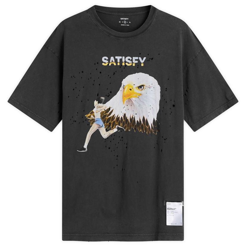 T-paita Satisfy MothTech T-Shirt Musta | 11006-AB-LG3