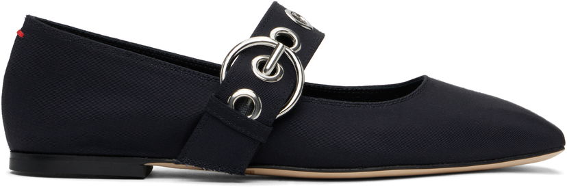 Vyöt Aeyde Aeyde Uma Eyelet Ballerina Flats Tummansininen | A11-FL-RKLS08FL159-SS25-519-069