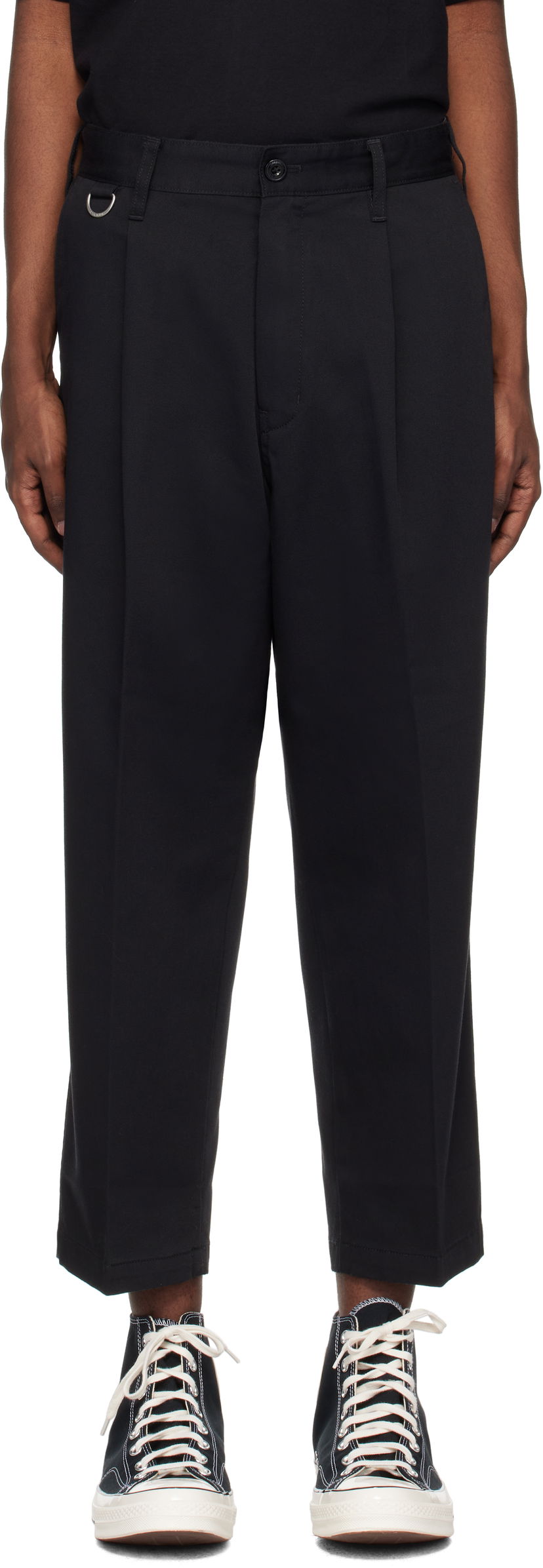 Housut Neighborhood Dickies Edition Tuck Wide Trousers Musta | 242VFDKN-PTM01