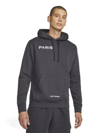Huppari Nike Paris Saint-Germain Club Fleece Pullover Hoodie Harmaa | DO6289-080