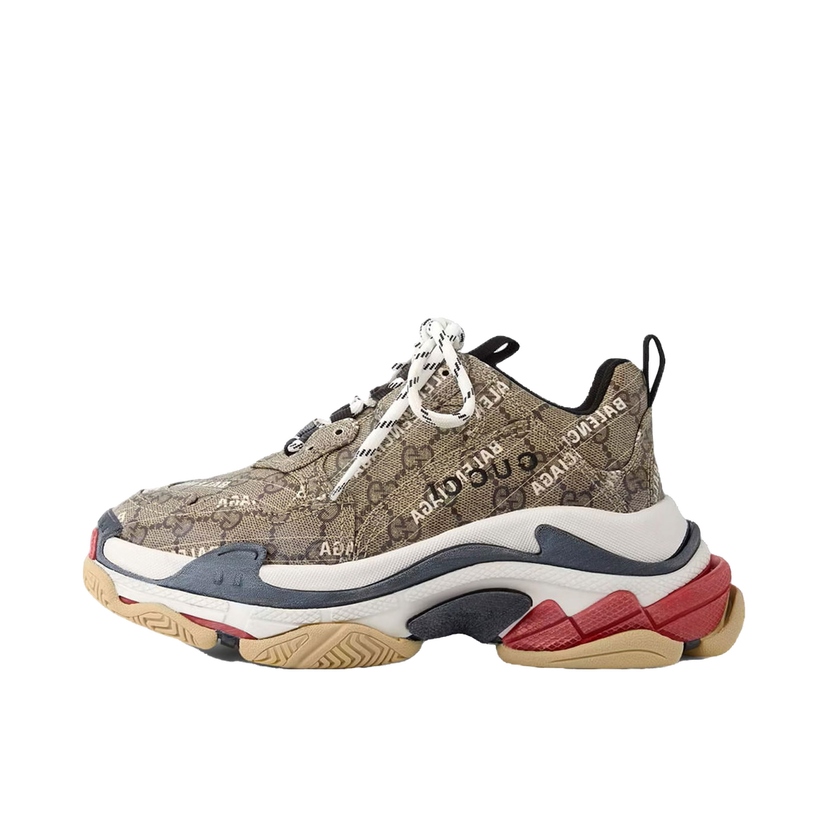 Tennarit ja kengät Balenciaga Gucci x Triple S "The Hacker Project" Ruskea | 681066ULZ10 9795