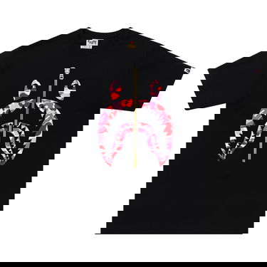 T-paita BAPE ABC Camo Shark Tee 'Black/Pink' Musta | 1I80 110 006 BLACK PINK, 1