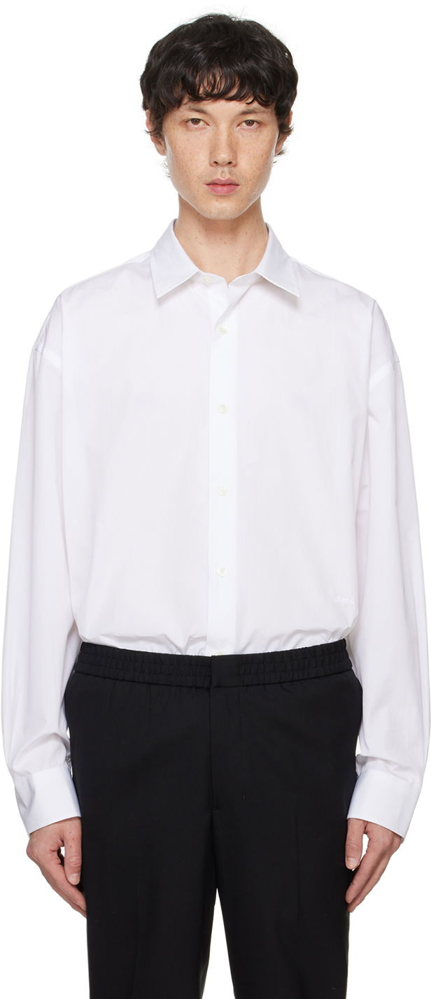 Paita AMI Shirt Boxy Fit Valkoinen | USH176.CO0063