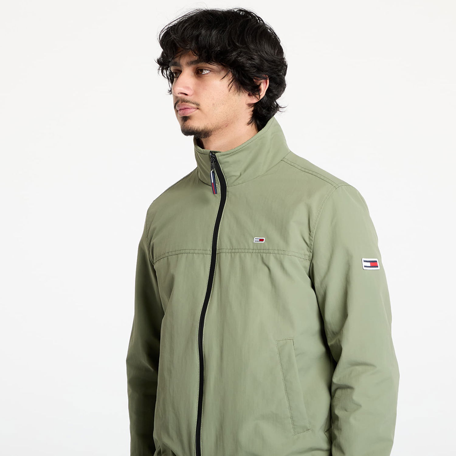 Tuulitakki Tommy Hilfiger Tommy Jeans Essential Casual Bomber Jacket Vihreä | DM0DM15382 MR6, 1