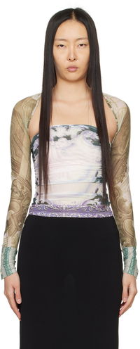 Miaou Iris Print Long Sleeve Top