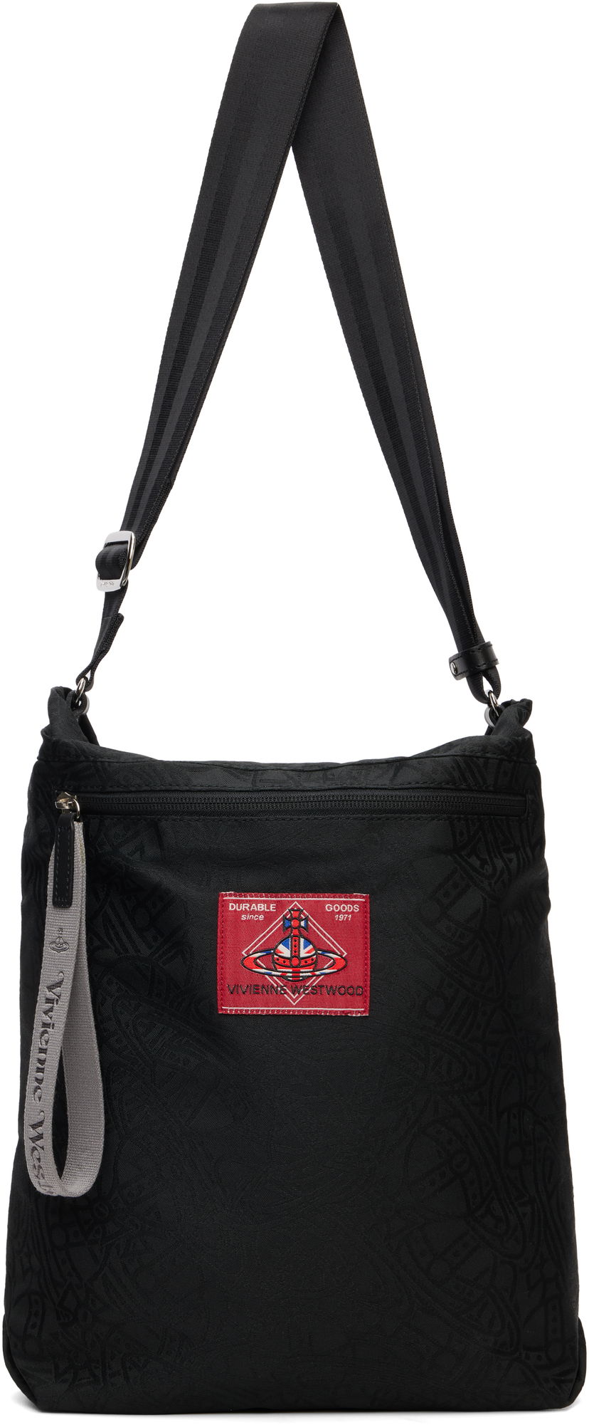 Olkalaukku Vivienne Westwood Vivienne Westwood Tangled Orb Jacquard Luke Pouch Musta | 4802000GU-W016Q-