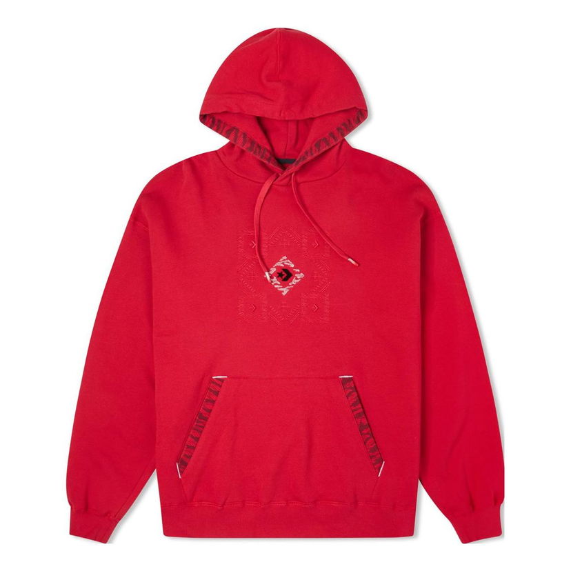Huppari Converse New Year Series Tiger Stripes Embroidered Hoodie Punainen | 10024151-A03