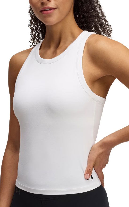 Tankkitoppi Under Armour Under Armour Motion High Neck Tank Top Valkoinen | 1390367-100