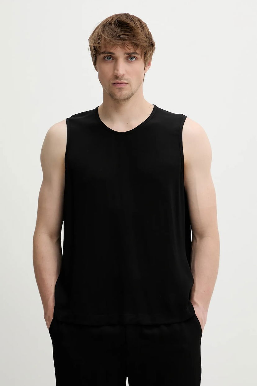Tankkitoppi Nanushka Nanushka KOBEE Sleeveless T-Shirt Musta | NM25SSTP11199