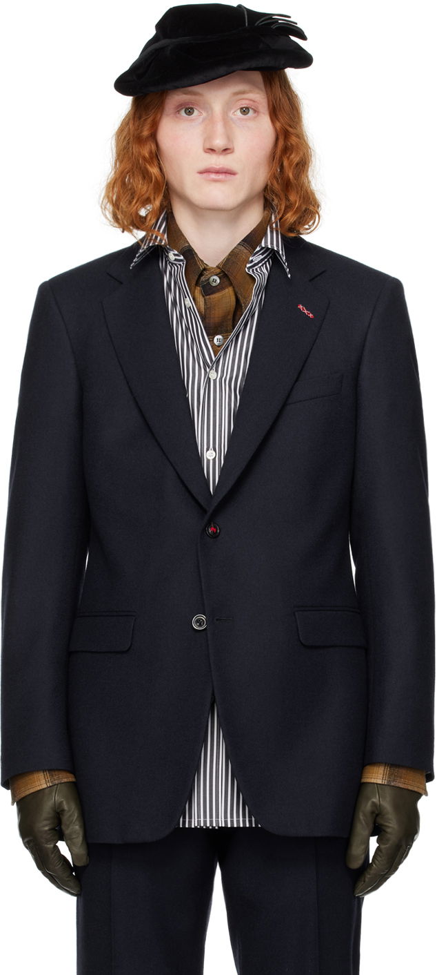 Takit Maison Margiela Stitch Blazer Tummansininen | SI1BN0007 S60309
