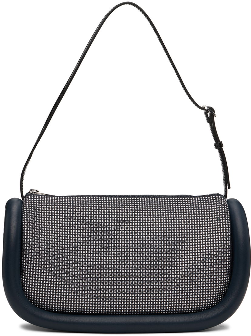 Olkalaukku JW Anderson JW Anderson Bumper 15 Crystal-Embellished Shoulder Bag Tummansininen | HB0524-FA0274