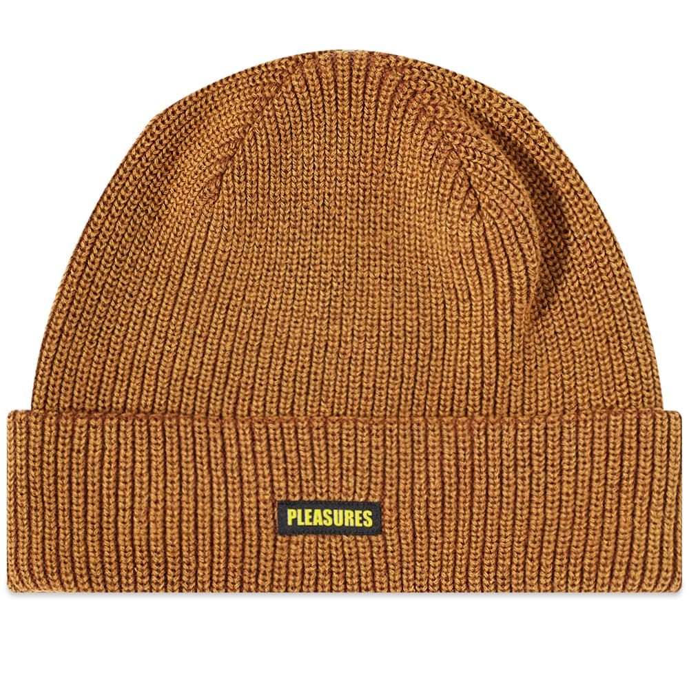 Pipo Pleasures Impact Logo Beanie Ruskea | P22F063-TAN, 0