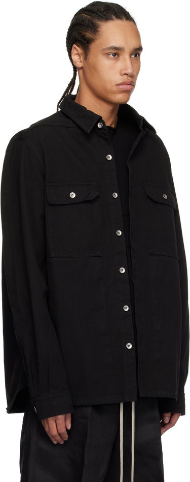 Paita Rick Owens Rick Owens DRKSHDW Hollywood Organic Cotton Overshirt Beige | DU01E3755 CVS, 4