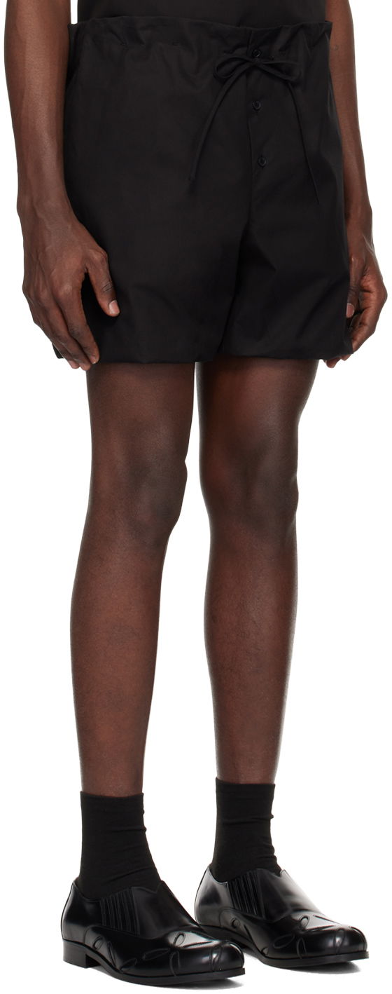 Shortsit We11done We11done Puff Shorts Musta | WD-PT1-24-201-M-BK, 1