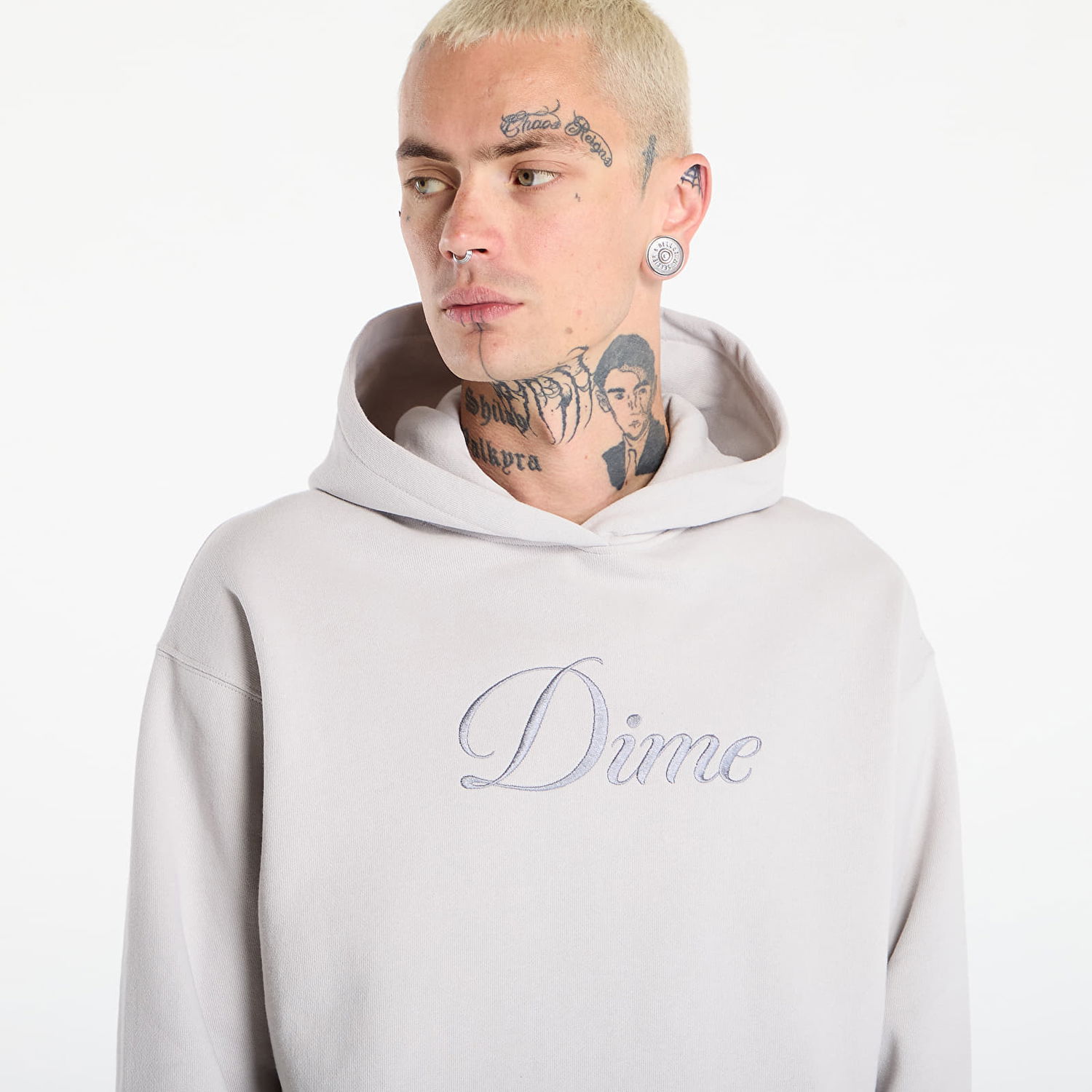 Huppari Dime Dime Cursive Hoodie Harmaa | DIMEFA2556CEM, 1