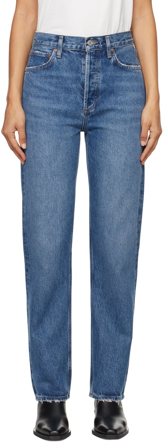 Jeans AGOLDE High Rise Straight Jeans Sininen | A154D-1535