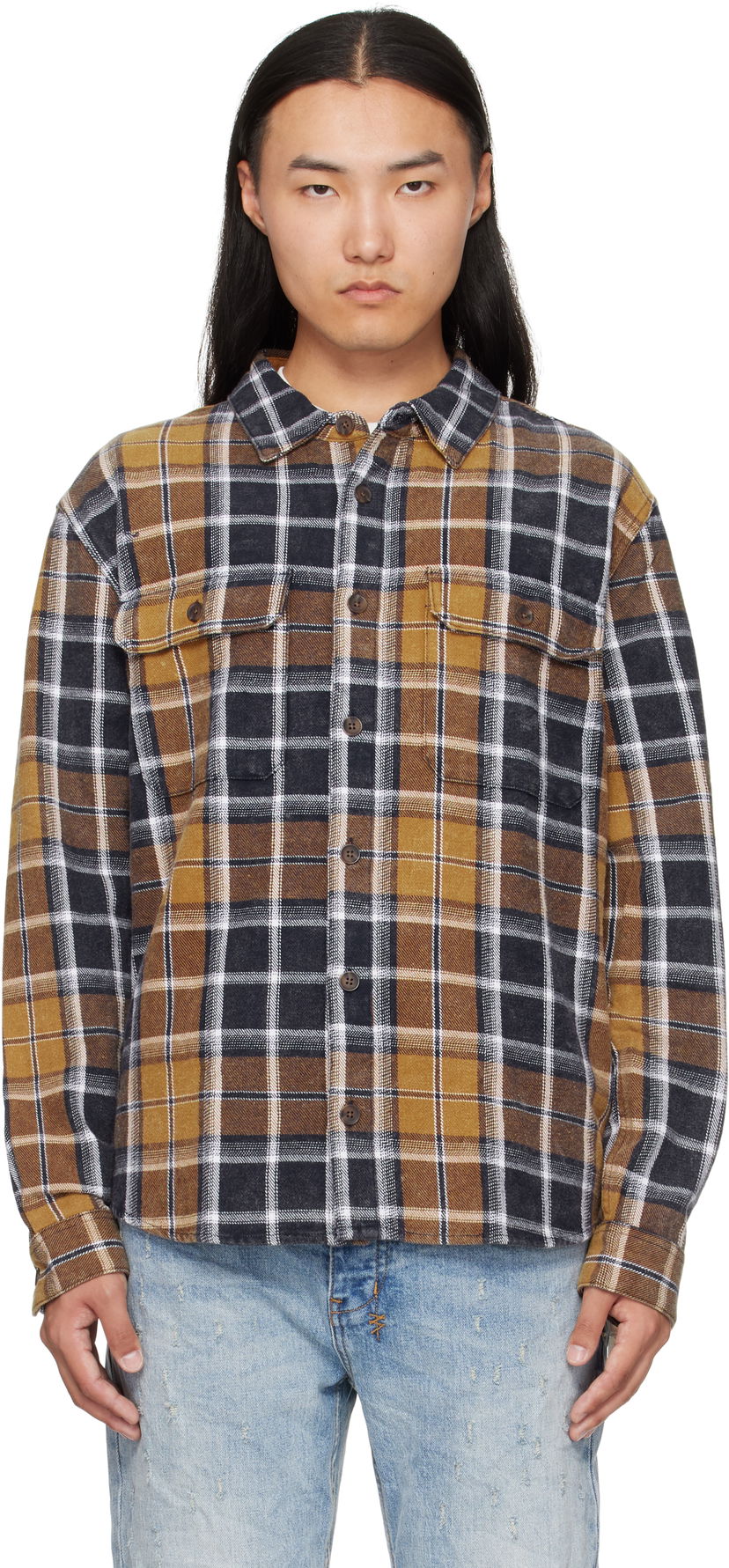 Paita Ksubi Ksubi Rosebowl Long Sleeve Plaid Shirt Keltainen | MFA25SH021