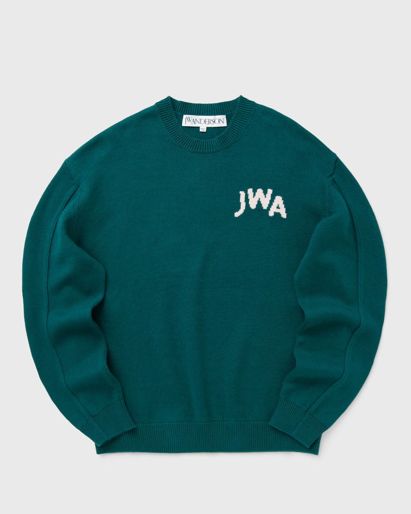 Villapaita JW Anderson JW Anderson JWA Crew Neck Jumper Vihreä | KW1348-YN0398-540