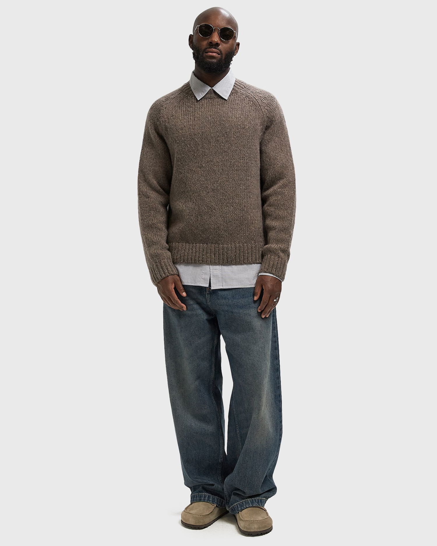 Villapaita NORSE PROJECTS Birger Wool Raglan Sweater Ruskea | N45-0657-9023, 1