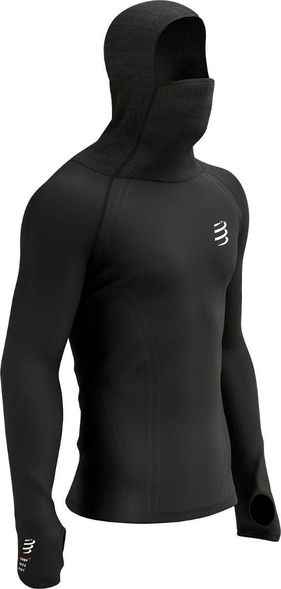Huppari Compressport 3D Thermo UltraLight Racing Hoodie Musta | au00007b-990