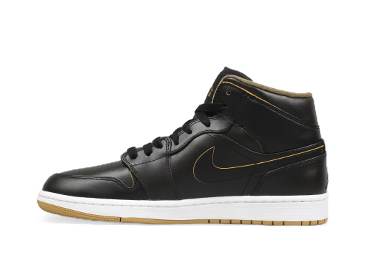 Rajoitettu erä Jordan Air Jordan 1 Mid "Black Gold" Musta | 554724-042
