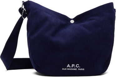 Olkalaukku A.P.C. A.P.C. Journal Corduroy Satchel Tummansininen | PSALI-M61939, 0