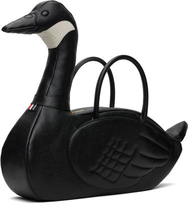 Käsilaukku Thom Browne Thom Browne Pebble Grain Goose Bag Musta | UAG227A-00198, 2