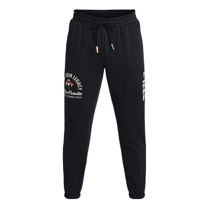 Verryttelyhousut Under Armour Project Rock Heavyweight Terry Pants Musta | 1377440-001