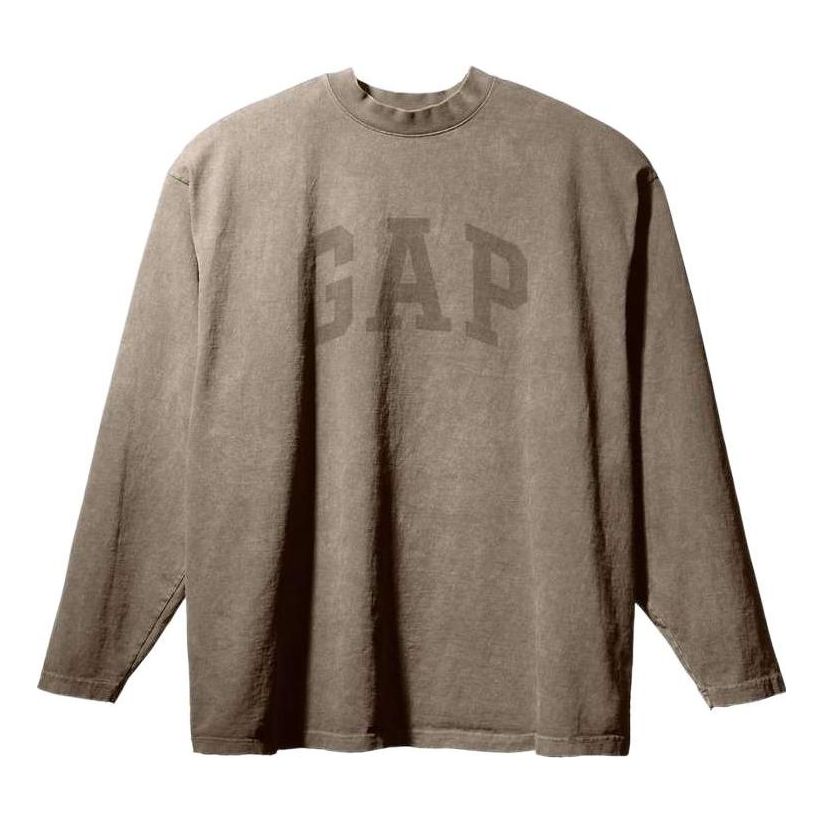 T-paita GAP YEEZY Gap x Balenciaga Dove Long Sleeve T-Shirt Ruskea | YEEZY-SS22-023
