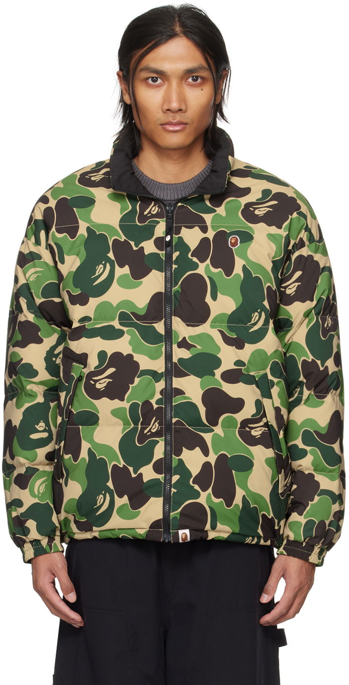 Takki BAPE ABC Camo Reversible Down Jacket Vihreä | 001DNJ801007M, 0