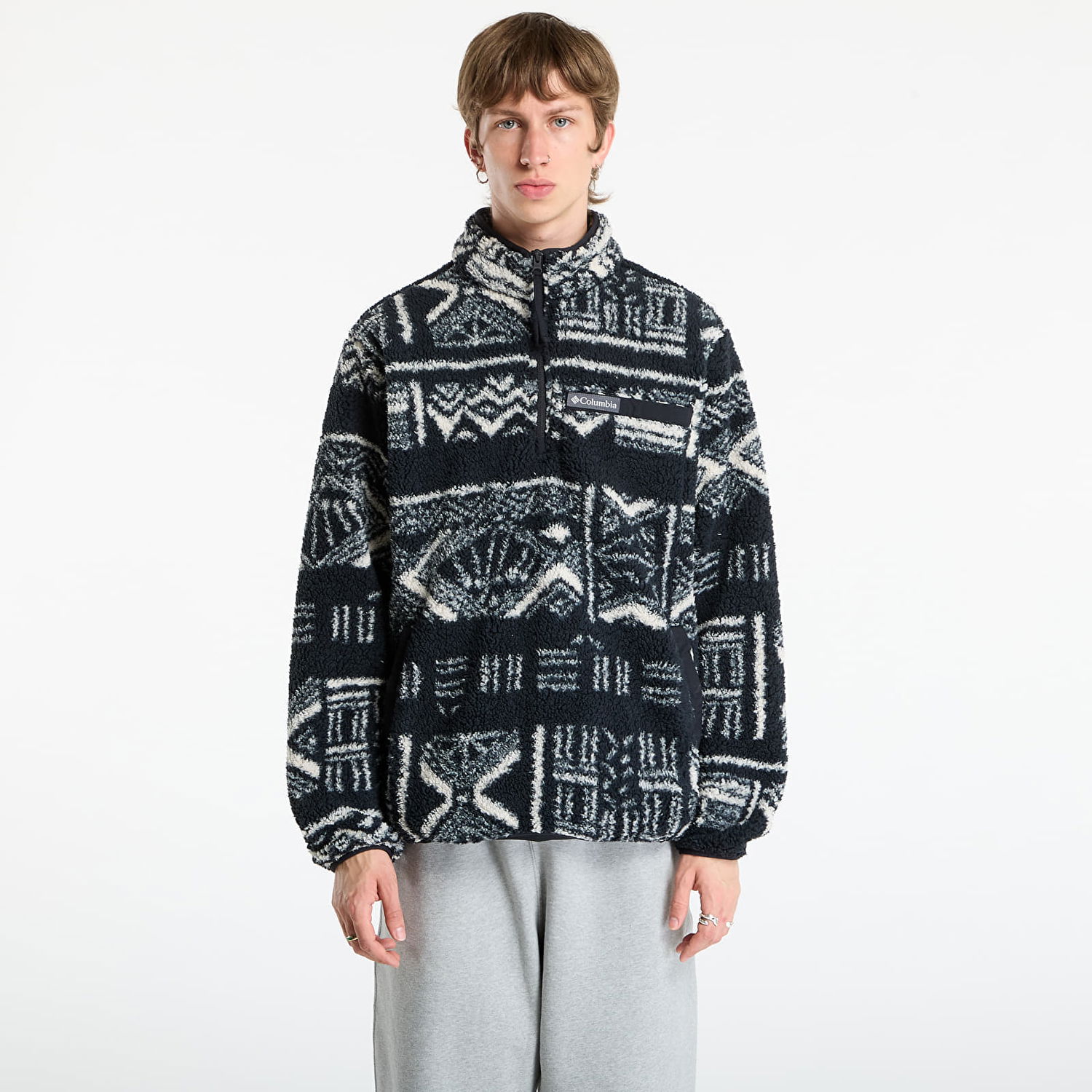 Huppari Columbia Columbia Rugged Ridge™ High Pile Half Zip Deschutes Days Fleece Sweatshirt Musta | 2135471010, 0