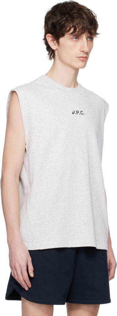 Tankkitoppi A.P.C. A.P.C. ASICS Edition Sky Sleeveless Tank Top Tummansininen | COGWV-M26455, 4