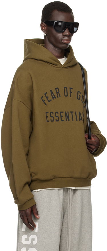 Huppari Fear of God Essentials Printed Logo Hoodie Vihreä | 192BT246254F, 1
