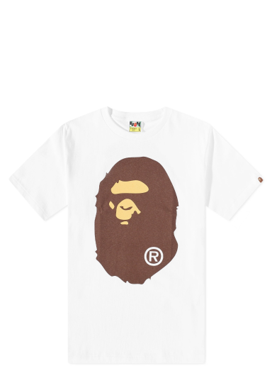 T-paita BAPE Classic Big Ape Head T-Shirt White Valkoinen | 001TEJ301003M-WHT