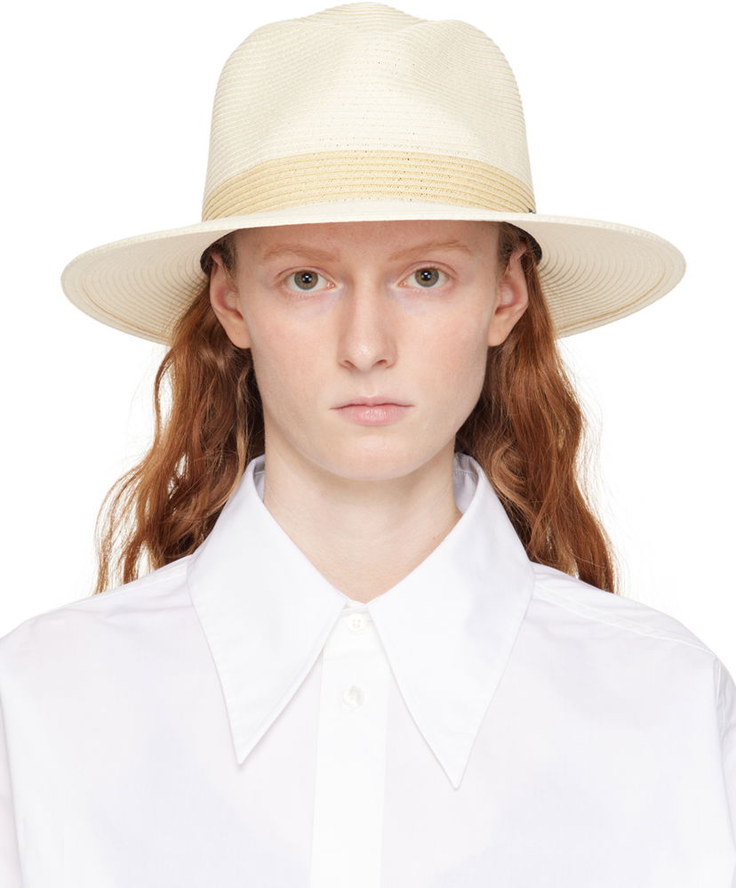 Hattu rag & bone rag & bone City Straw Hat Beige | WJW23P1008RZ08