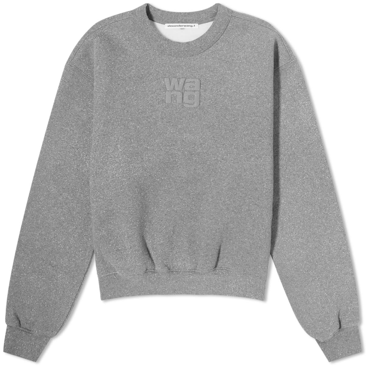 Huppari Alexander Wang Glitter Essential Terry Sweater Harmaa | 4CC3231658-065, 0