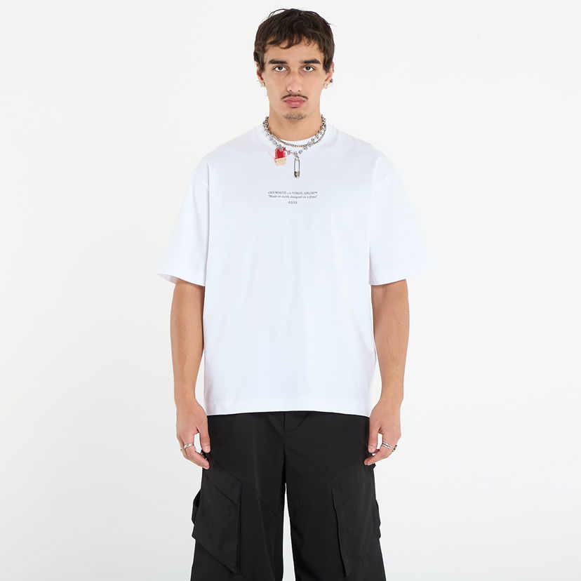 T-paita Off-White Off-White Statement Skate Short Sleeve T-Shirt Valkoinen | OMAA120F25JER0110110