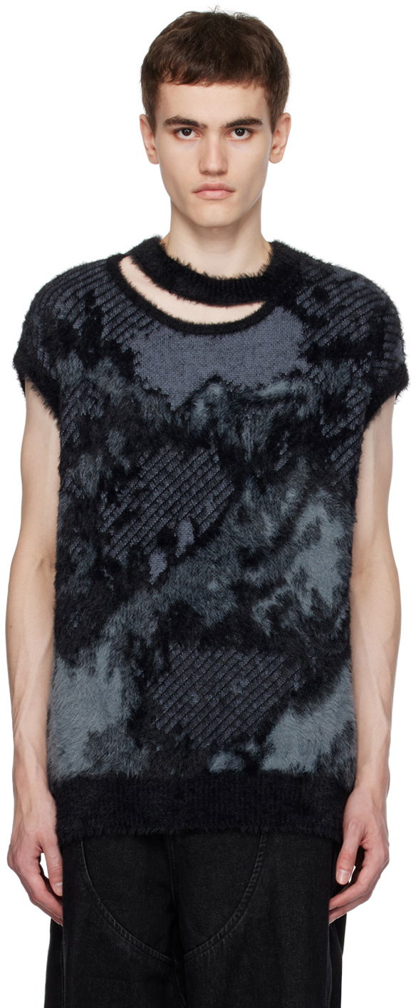 Villapaita Feng Chen Wang Feng Chen Wang Landscape Painting Sleeveless Sweater Harmaa | FUF16KT14