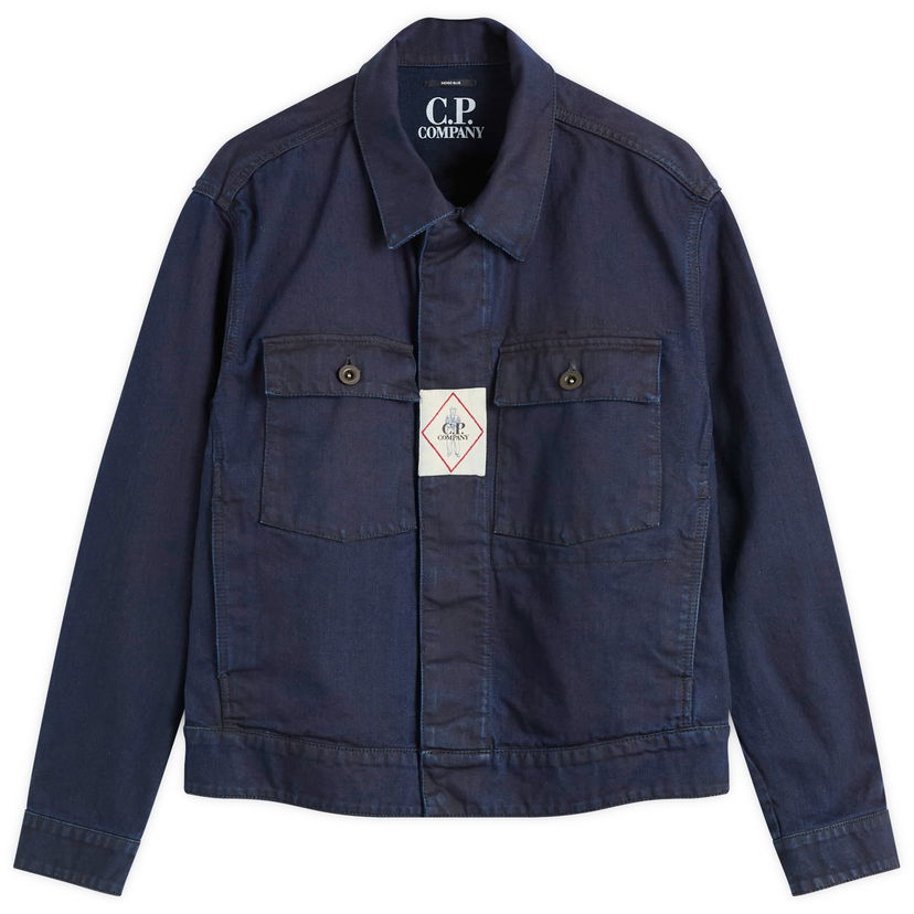 Takki C.P. Company Plated Denim Work Jacket Tummansininen | 19CMOW147A-110466W-D08