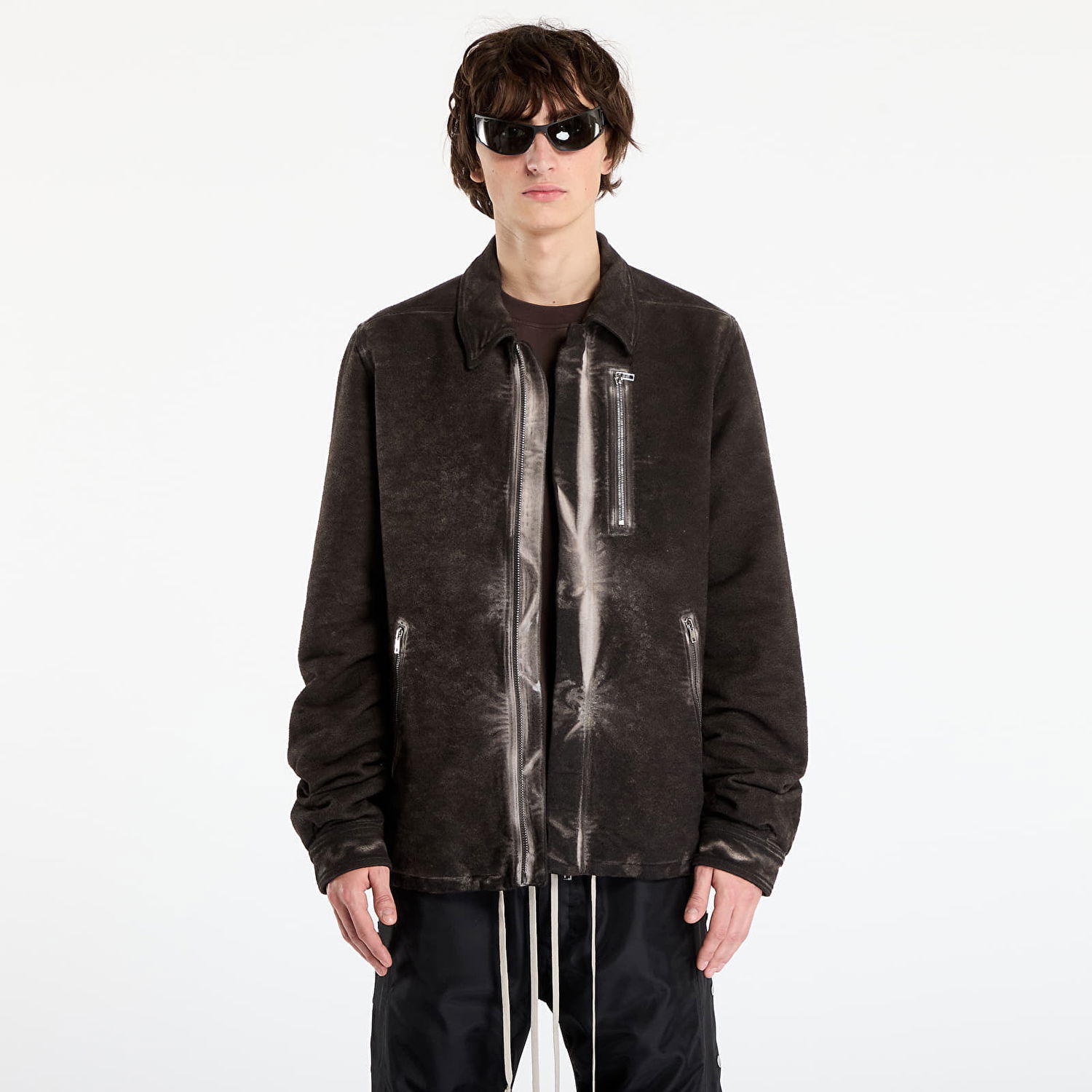 Takki Rick Owens Rick Owens DRKSHDW Concealed Zipfront Jacket Ruskea | DU02E7775 BMO 78, 0